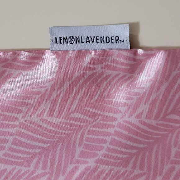 Lemon Lavender Pink Print Silky Satin Pillowcase - Picture 4 of 10